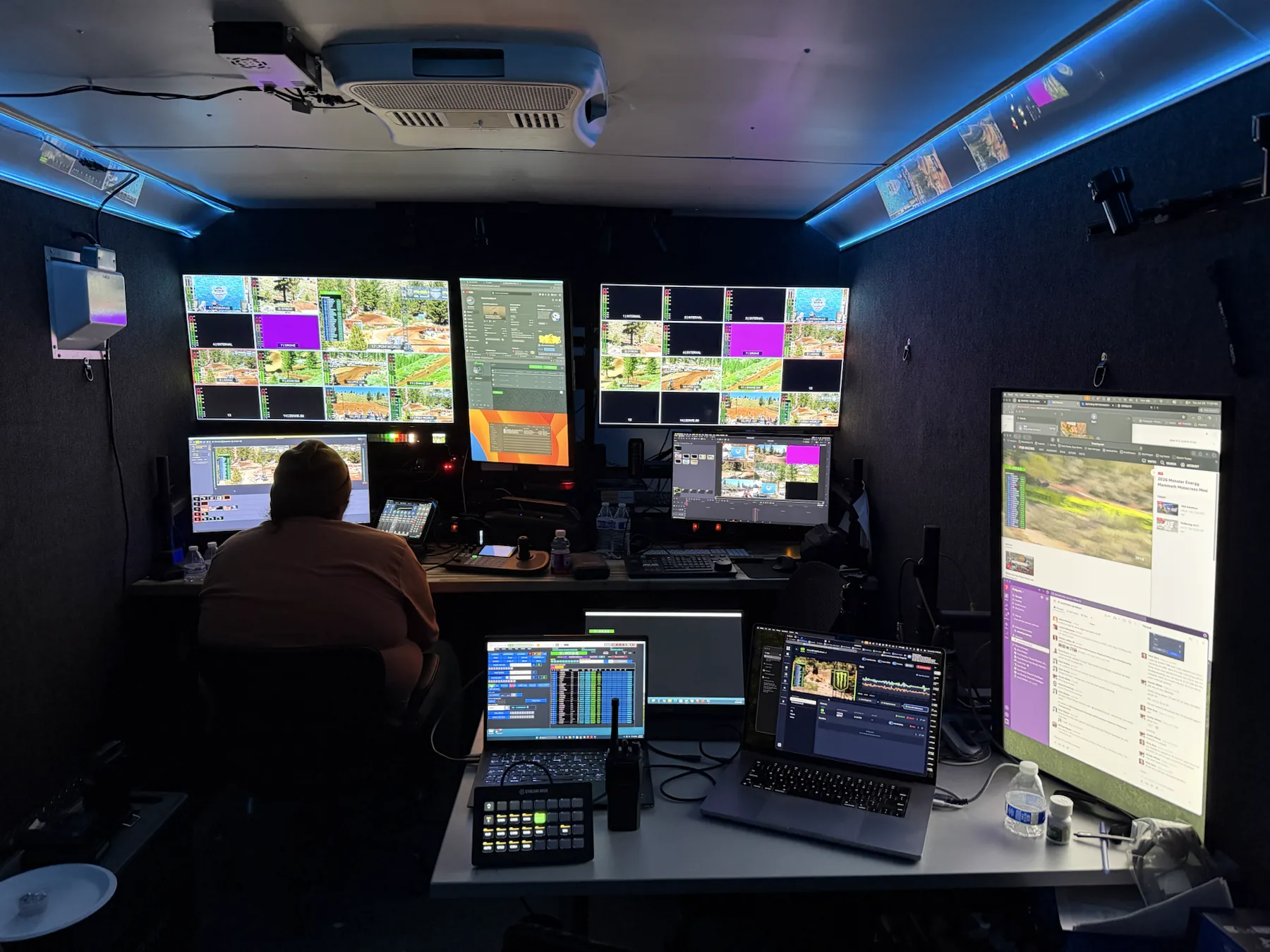 USA Sport broadcast control room